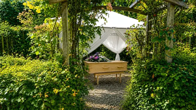 Tuin opbaring uitvaart